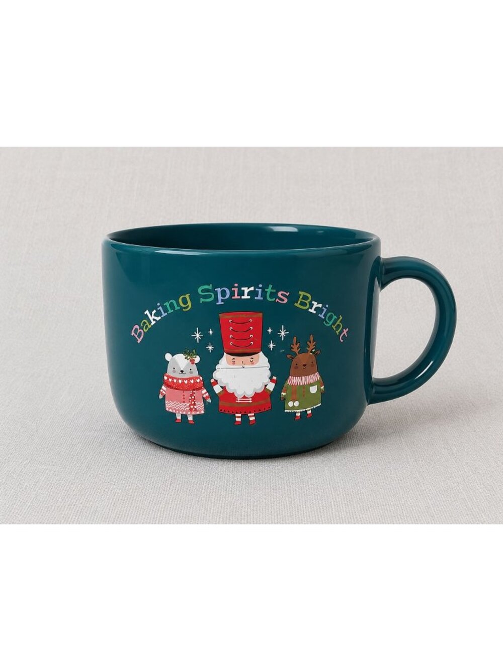 Baking Spirits Bright Teal Christmas Mug NEW